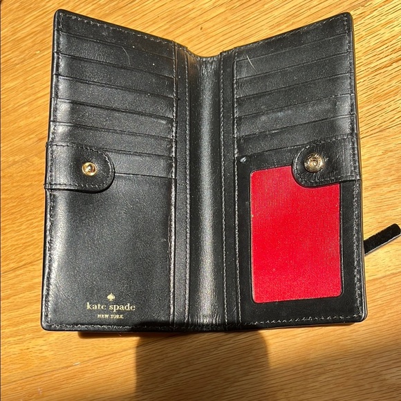 Kate Spade Black and White Polka Dot Wallet - Picture 3 of 4